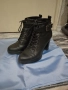 Дамски кожени боти на ток 37 номер, снимка 4