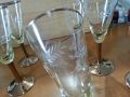 Ретро стъклени чаши цветно стъкло , снимка 5