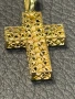Златен КРЪСТ  ЧИСТО НОВ уникален златно14 к 585 gold zlato krast , снимка 1