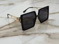 Нов модел слънчеви очила тип маска Dior с метални златни рамки , снимка 2