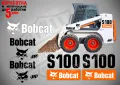 BOBCAT S100 стикери надписи, снимка 1