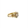 Златен дамски пръстен 2,96гр. размер:47 14кр. проба:585 модел:24625-4, снимка 3