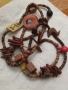 Огърлица от дървени мъниста 52721, снимка 4