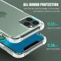Удароустойчив прозрачен силикон - iPhone 15 Pro Max - Прозрачен, снимка 4