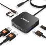 USB C Хъб два порта 4K/60Hz HDMI, 100W PD, USB C 3.0, 2*USB A 3.0, снимка 1