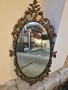 Уникално антикварно френско бронзово огледало , снимка 6