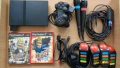 PlayStation 2 Slim + Buzzers + SingStar Microphone + 2 Игри, снимка 1