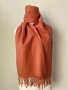 Мъжки шал в кайсиев цвят John Henric от 100 % вълна, снимка 2