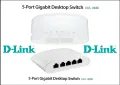 Гигабитов Суич D-Link DGS-1005D 10/100/1000 Mbps, снимка 1