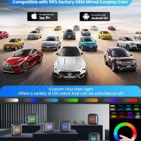 Wireless Carplay Magic Box Adapter с Netflix YouTube Tiktok, LED безжичен Android Aut, снимка 5 - Аксесоари и консумативи - 45853458