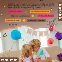 Детски фонограф Jwatch с 99 цветни карти, за деца на 3-6 години(кафяв), снимка 3 - Музикални играчки - 45099377