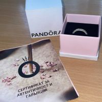 Сребърен пръстен Пандора ОРИГИНАЛЕН, снимка 1 - Пръстени - 45208124
