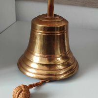 Месингова камбана#1, снимка 2 - Антикварни и старинни предмети - 44951722