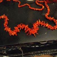 Колие Естествен корал ( ретро ), снимка 4 - Колиета, медальони, синджири - 45100131