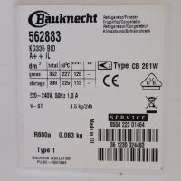 Хладилник с фризер  Bauknecht, снимка 8 - Хладилници - 45542496