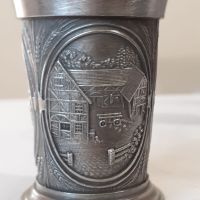 Немски чаши за ракия от калай Antik *  Vintage, снимка 2 - Антикварни и старинни предмети - 45344956