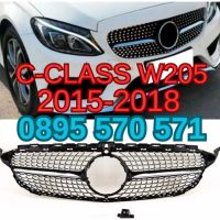 Предна Решетка за Mercedes Мерцедес C Class Ц клас W205 (15-18) AMG, снимка 1 - Аксесоари и консумативи - 45099279