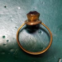 Стар пръстен с червен камък, снимка 4 - Антикварни и старинни предмети - 45197996