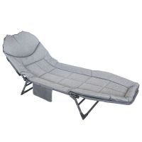 Солидно сгъваемо походно легло тип шезлонг, снимка 3 - Къмпинг мебели - 45417317