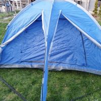 Шестоъгълна триместна двуслойна палатка, снимка 2 - Палатки - 45352543