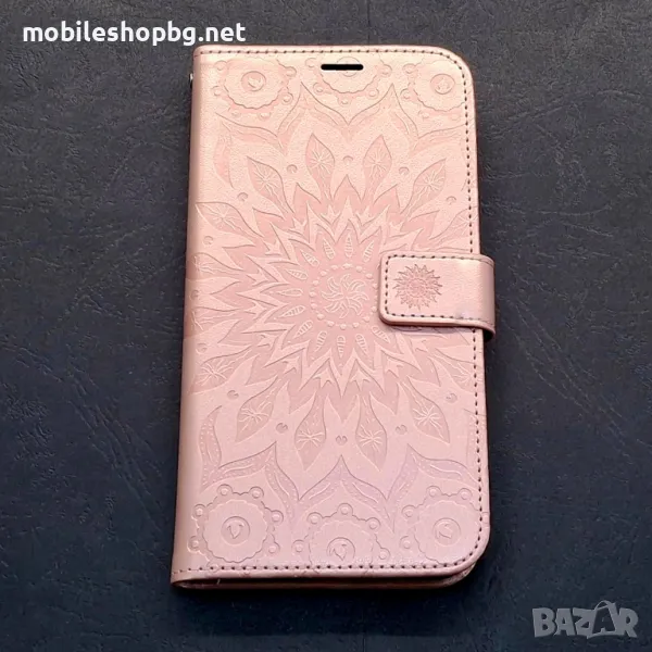 Samsung Galaxy A56/A36/A26 калъф розов с прегради и закопчаване , снимка 1