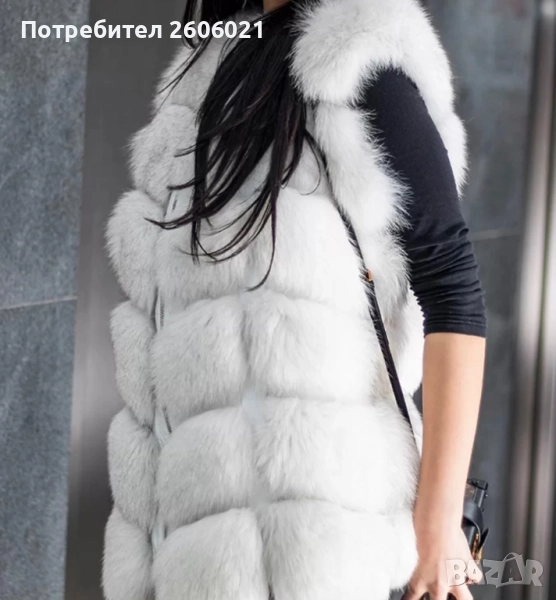 Елек, от естествена полярна лисица! , снимка 1