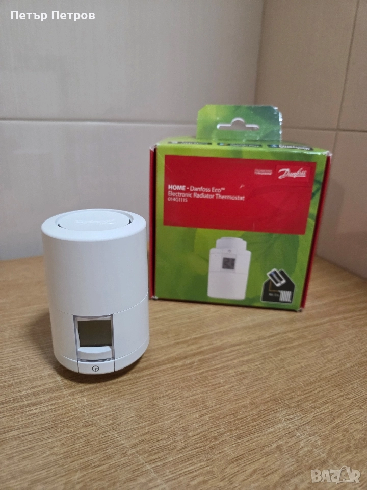 Електронен радиаторен термостат Danfoss Eco (модел 014G1115).  , снимка 1