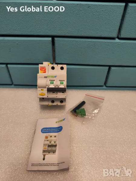 ZOREI Смарт WiFi Автомат 2P 32A 30mA с TUYA Контрол Tuya Smart, снимка 1