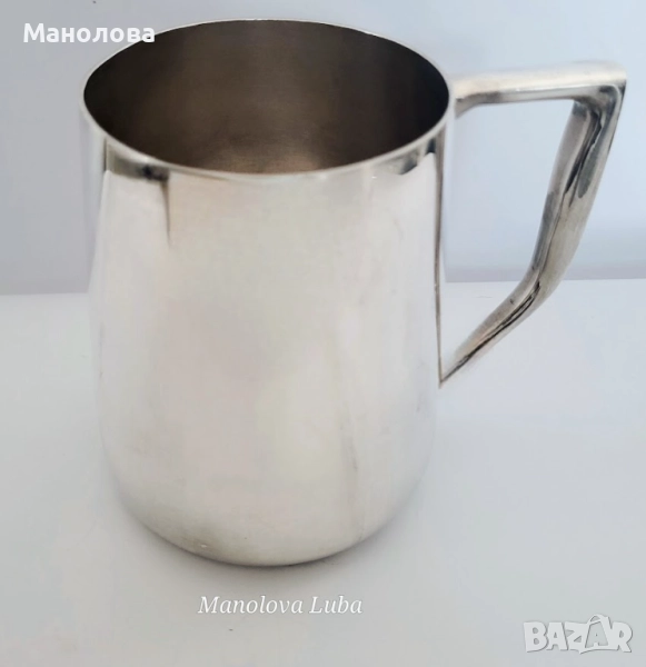 Посребрена халба за бира BENJAMIN GRAYSON & SON, снимка 1