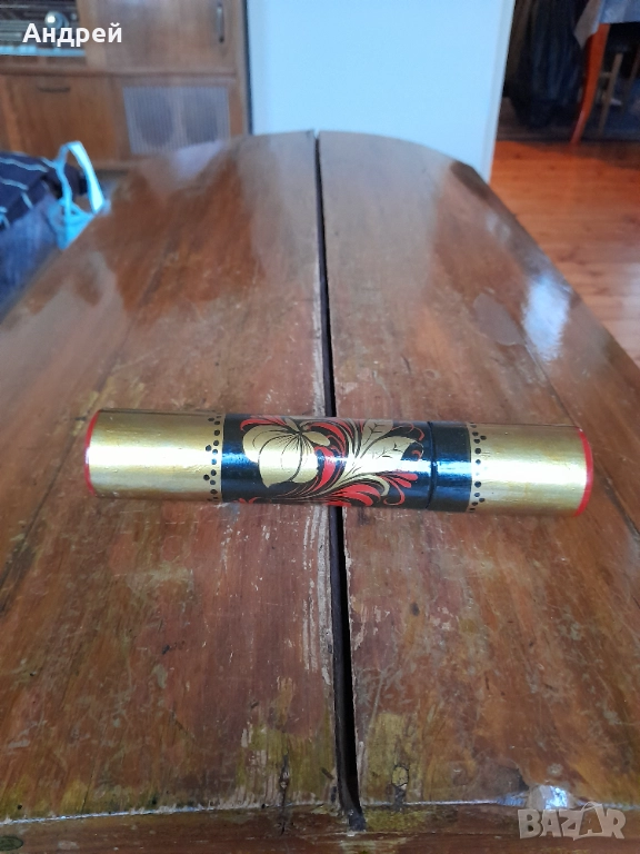 Стара дървена кутия,хохлома #13, снимка 1