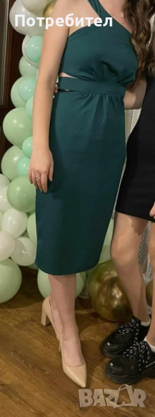 Елегантна вталена дамска рокля, снимка 1