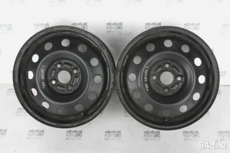  Стоманени Джанти 15 цола 4x100 за Suzuki Swift (2004-2010) 2бр., снимка 1