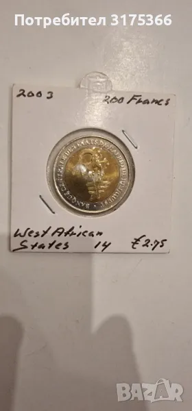 200 франка  2003 Западни африкански щати proof, снимка 1