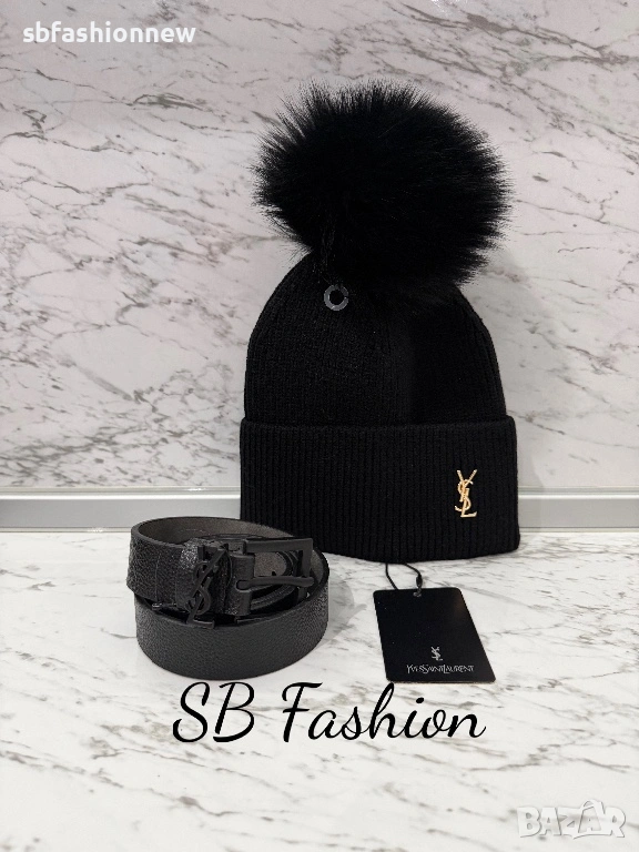 Шапка с естествен пух, снимка 1