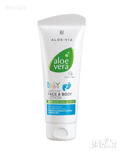 Aloe Vera Baby Sensitive Крем за лице и тяло - 100 ml, снимка 1