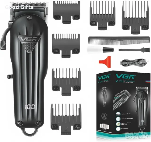Професионална машинка за подстригване VGR V-282 – Прецизност и стил в едно, снимка 1