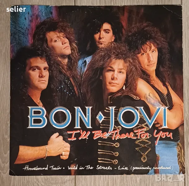 Bon Jovi ‎– I'll Be There For You Maxi Single 12 Максито е с 3 песни Английско издание 1989г Състоян, снимка 1