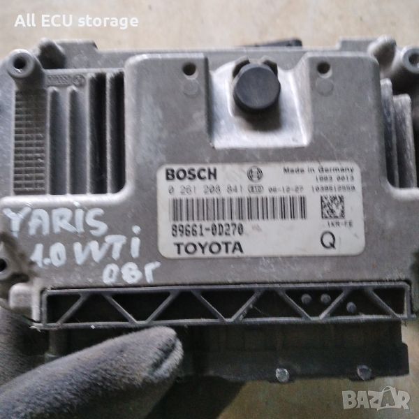  Компютър запалване за Toyota Yaris 1.0i VVT 69 , 89661-0D270, снимка 1