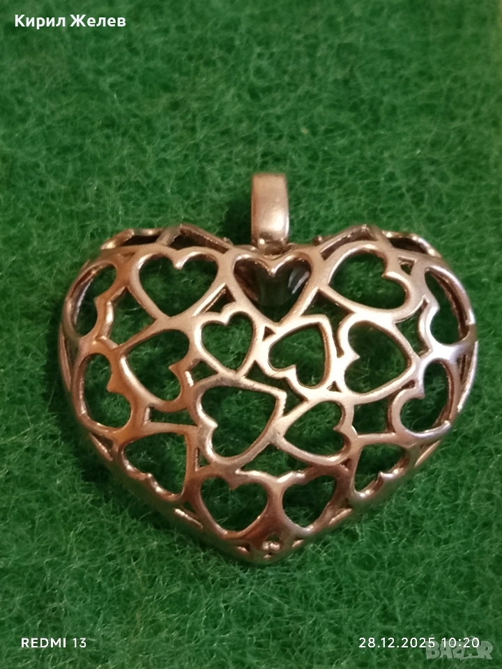 Сребърна висулка от колекцията Jette Joop ажурна майсторска изработка 44390, снимка 1