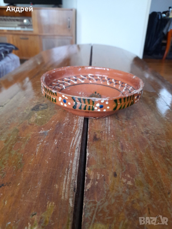 Стара керамична паница #20, снимка 1