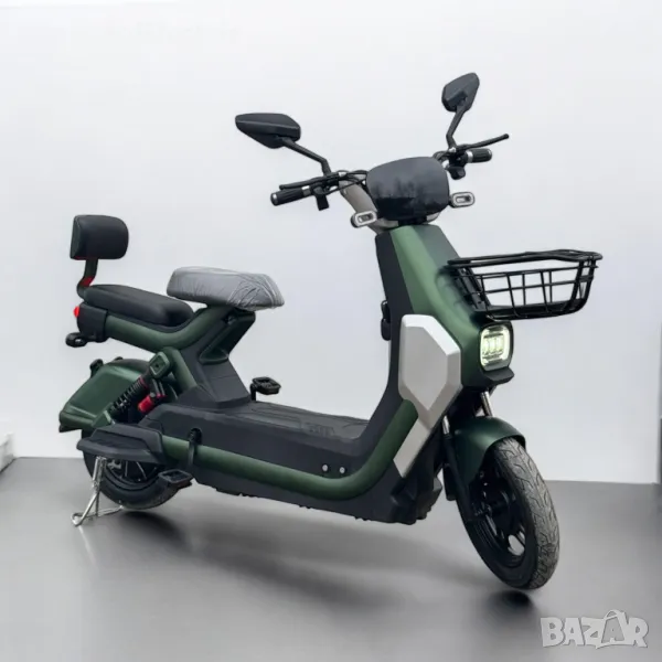 Електрически скутер с педали Infinity GT-1000 1200W GREEN, снимка 1