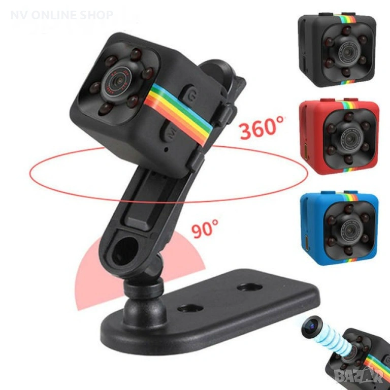 Удароустойчива мини екшън камера с HD резолюция и сензор за движение / Цвят: според наличността в ск, снимка 1