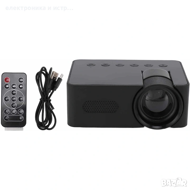 Видео проектор, Преносим, 1920x1080 HD, черен, 4x10.1x7.8 см , снимка 1