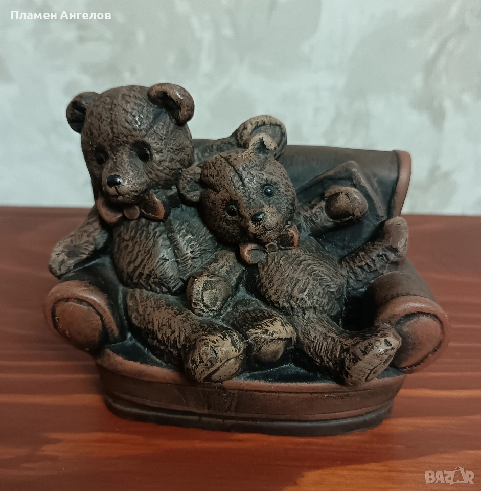 Ретро, колекционерска фигурка на "Teddy Ber" , снимка 1