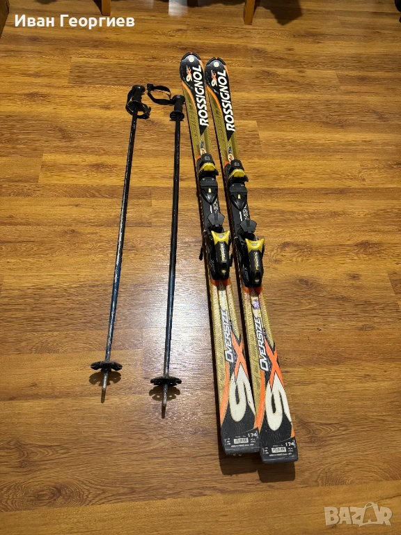 Ски Rossignol 9Xti 174см , автомати Rossignol и щеки, снимка 1