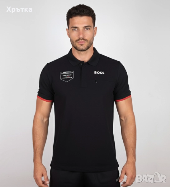 Porsche Motorsport x Boss Team Polo Shirt - Оригинална мъжка тениска с яка, снимка 1
