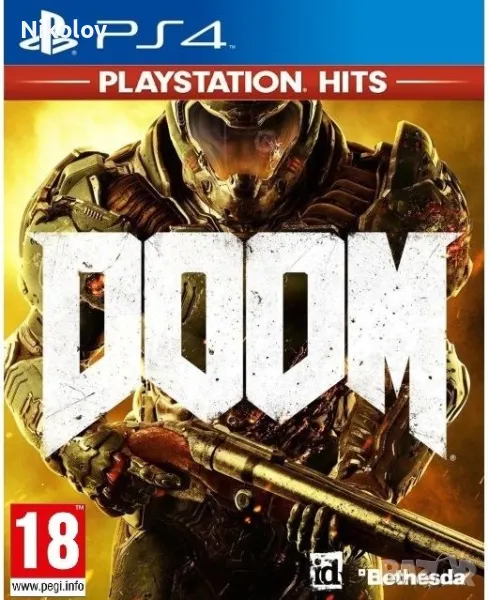 DOOM PS4 (Съвместима с PS5), снимка 1