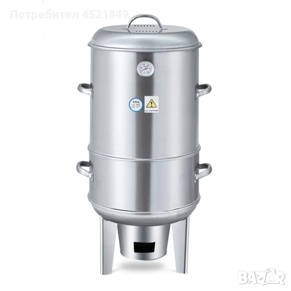 Многофункционална пушилня/грил на въглища, снимка 1