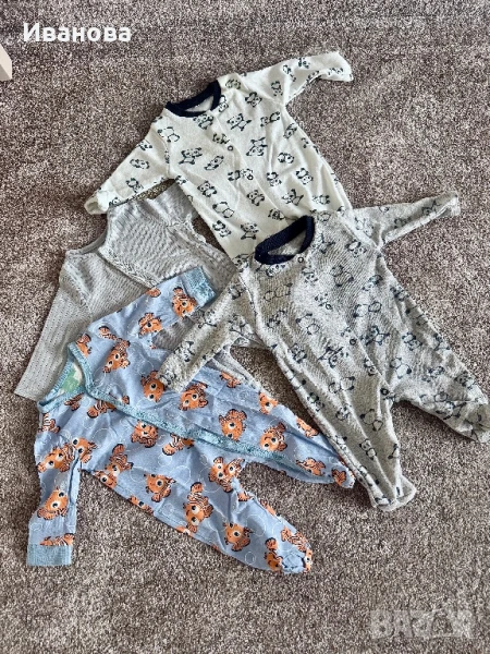 Бебешки бодита/гащеризончета размер 62 ( 0/3), снимка 1