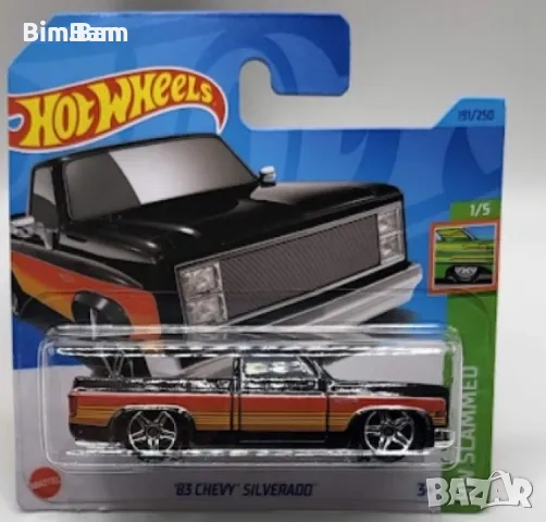 Оригинална колекционерска количка Hot Wheels ’83 Chevy Silverado, снимка 1